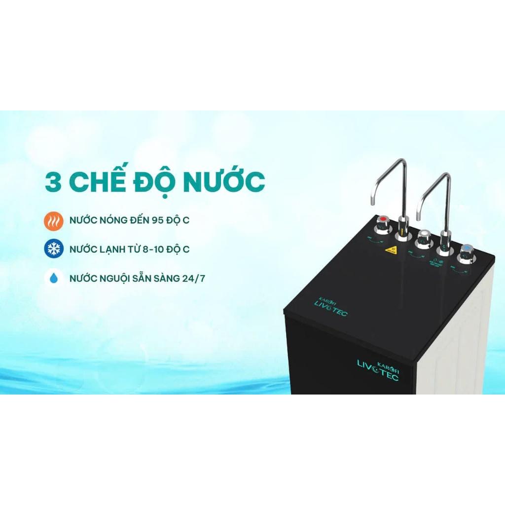 [TẶNG BỘ LÕI] Máy lọc nước Nóng Lạnh 10 lõi KAROFI Livotec 630 - Màng RO Hàn Quốc, Giao lắp miễn phí - Hàng Chính Hãng