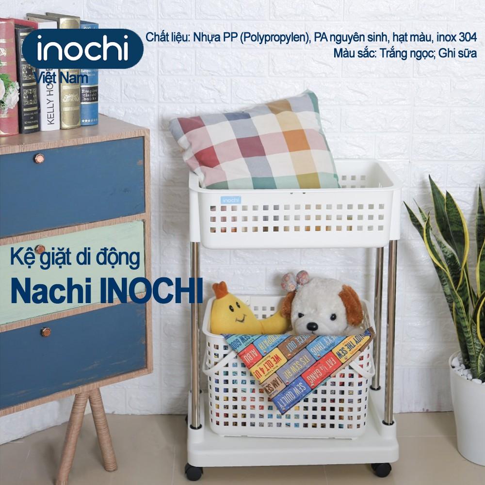 Kệ để đồ giặt di động Nachi INOCHI Nhưa Cao Cấp Chắc Chắn Sang Trọng Gọn Gàng Đựng Được Đồ Nặng Dễ