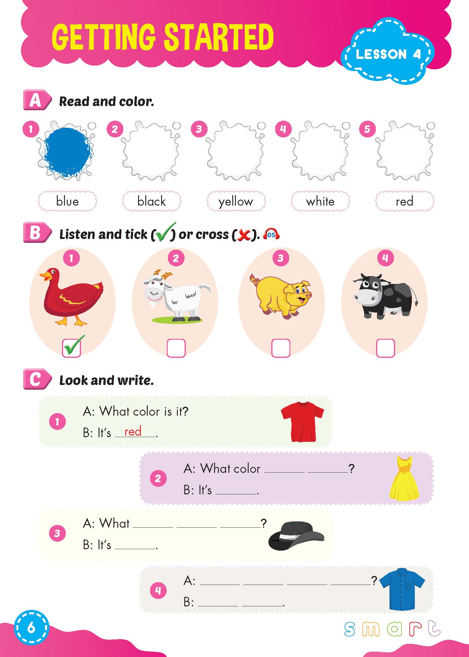 Bài tập bổ trợ Tiếng Anh 3 i-Learn Smart Start