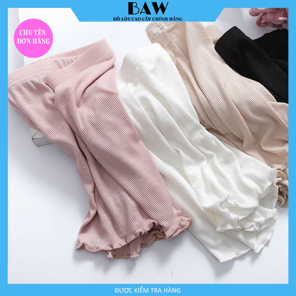 Quần Lót Nữ, Bộ 3 Quần Mặc Váy Chất Liệu Cotton Gân Tăm Siêu Mát Mịn, Quần Chip Nữ Kháng Khuẩn Cao Cấp Thương Hiệu BAW NT7262