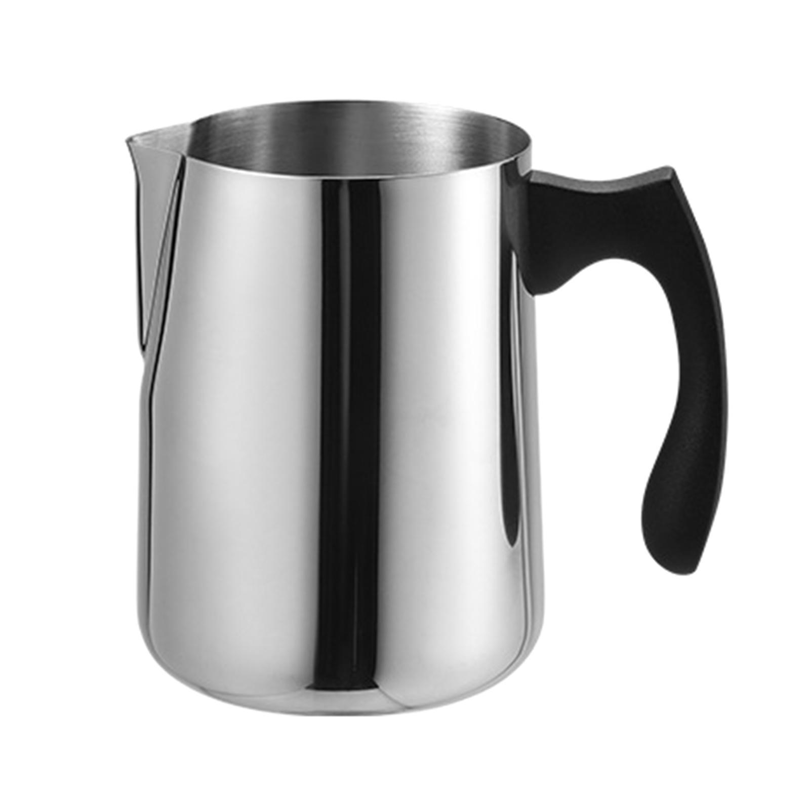 2pcs Kitchen Stainless Steel Milk Frothing Pitcher Jug Coffee Frother Cup