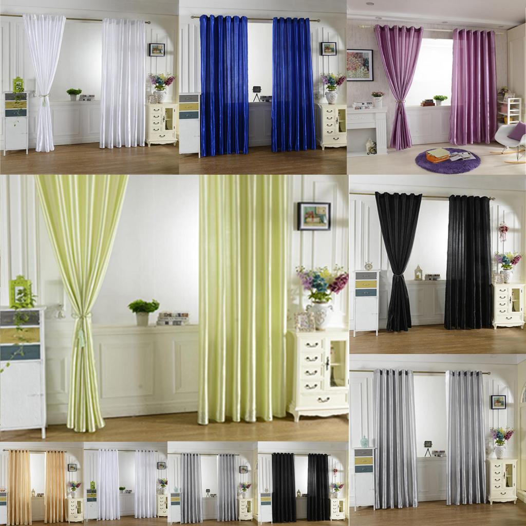 Rèm Cửa Sổ Bằng Vải Satin Mịn