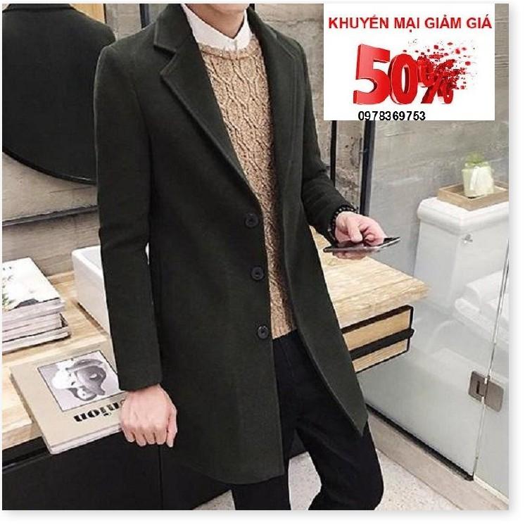 Áo Khoác Nam Dạ Mùa Đông Ấm Áp - M
