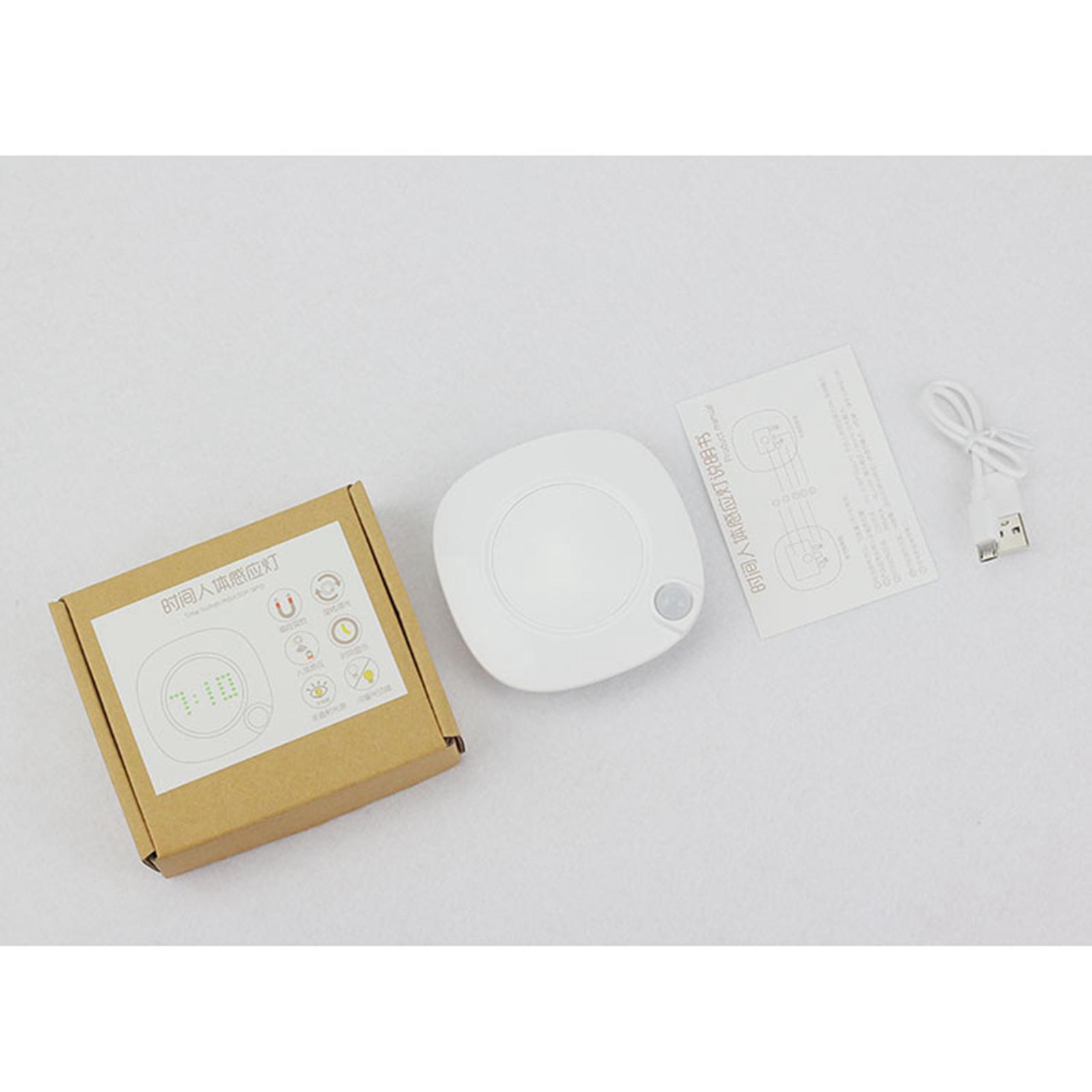 Motion Sensor Led Night Light Backlight Wall Clock
