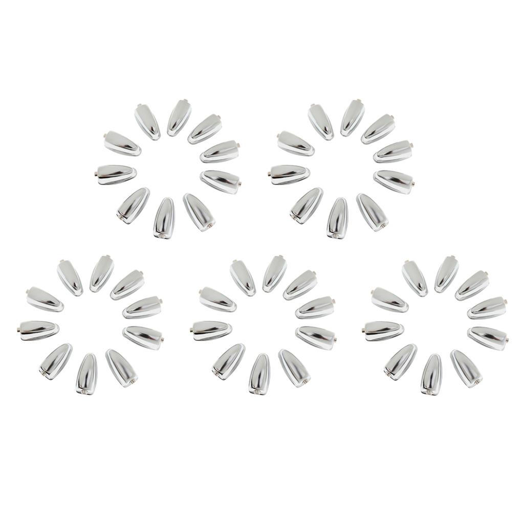 Sunnimix 50 Chiếc Sắt Bass Móc Hít Móng Vuốt Móc Thay Thế Cho Trống-Cầu Thủ Sinh Viên