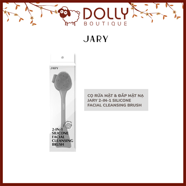 Cọ rửa mặt &amp; đắp mặt nạ jary 2-in-1 Silicone facial cleansing brush
