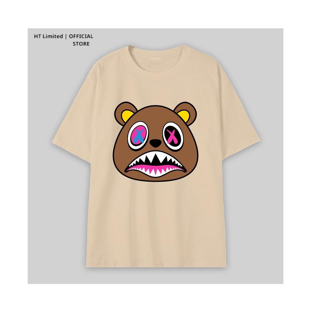 Áo thun thiết kế Unisex họa tiết zombie bear basic local brand, Cotton Cao Cấp 100%