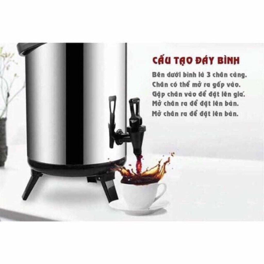 Bình ủ trà giữ nhiệt 6L 8L 10L 12L, Bình nước giữ nhiệt inox 304 có vòi chuyên dụng pha trà cao cấp loại 1 xịn