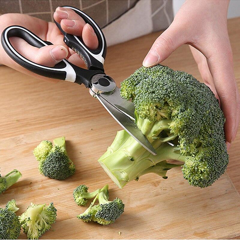 Stainless Steel Kitchen Scissors Multipurposes Shears Tool For Meat Vegetables Herb Scissors BBQ Multifunctional Kitchen Tools
