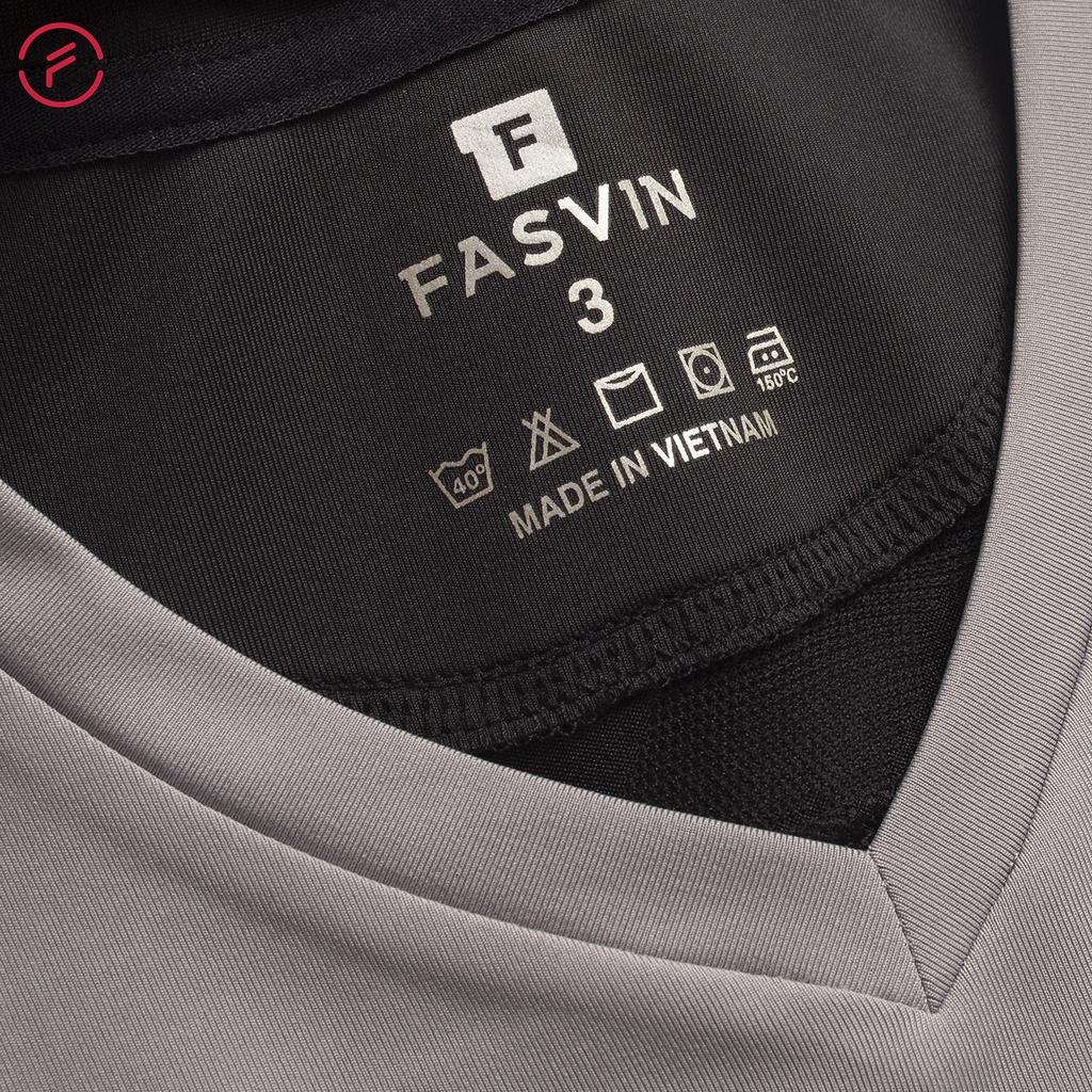 Bộ quần áo thể thao nam Fasvin AV20229.HN cộc tay vải thể thao mềm nhẹ co giãn tốt