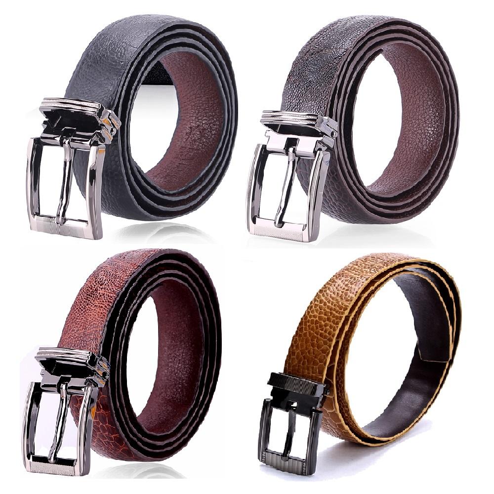 Dây thắt lưng nữ da đà điểu Huy Hoàng 2,5P trơn màu đen, nâu đất, nâu đỏ, vàng bò HT5411-12-15-16