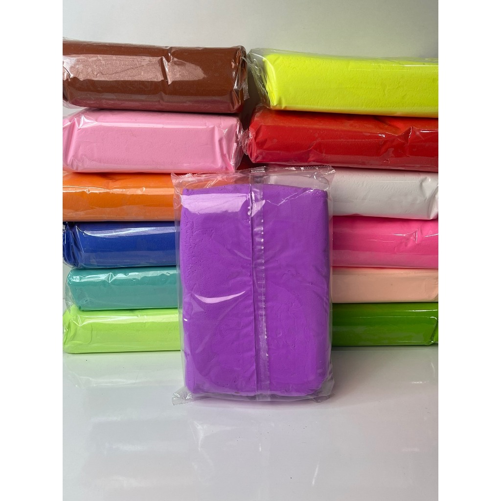 Đất sét đất nặn giá sỉ siêu nhẹ tự khô 500gr Full màu, đồ làm handmade/slime/DIY đồ chơi cho bé B195