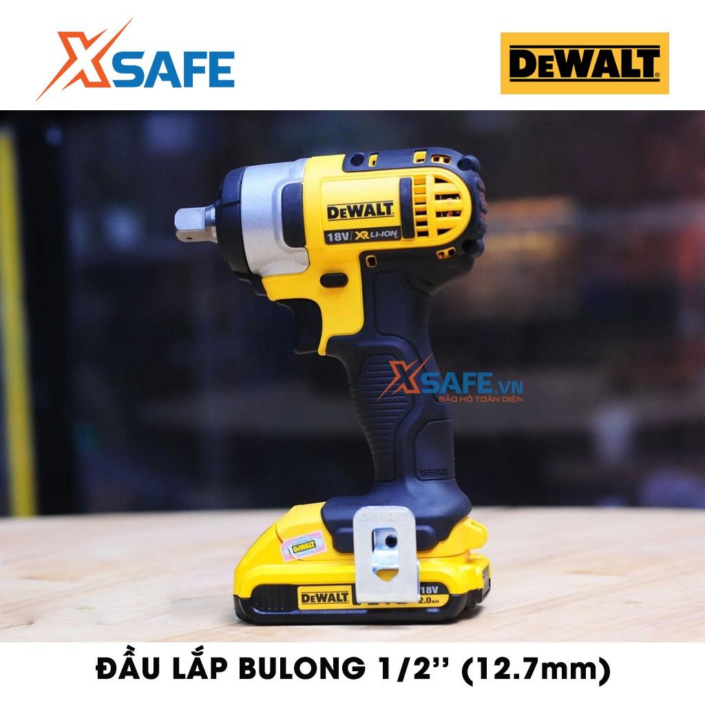 Máy siết bulong cầm tay DEWALT DCF880D2-B1 dùng pin 18V Tặng kèm 2 pin, 1 sạc (BẢO HÀNH MÁY 3 NĂM) - Chính hãng