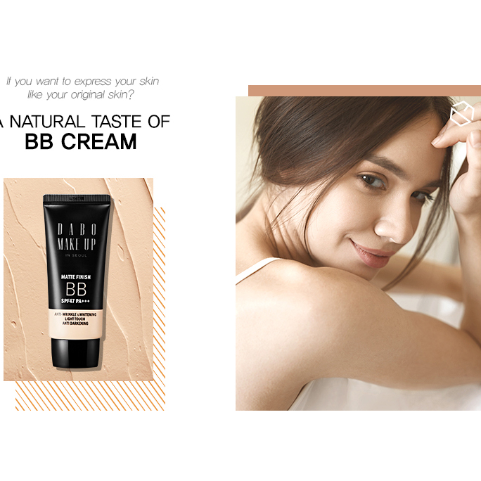 Kem trang điểm BB Dabo Make Up 5 in 1 cao cấp Hàn Quốc 50ml + Móc khoá