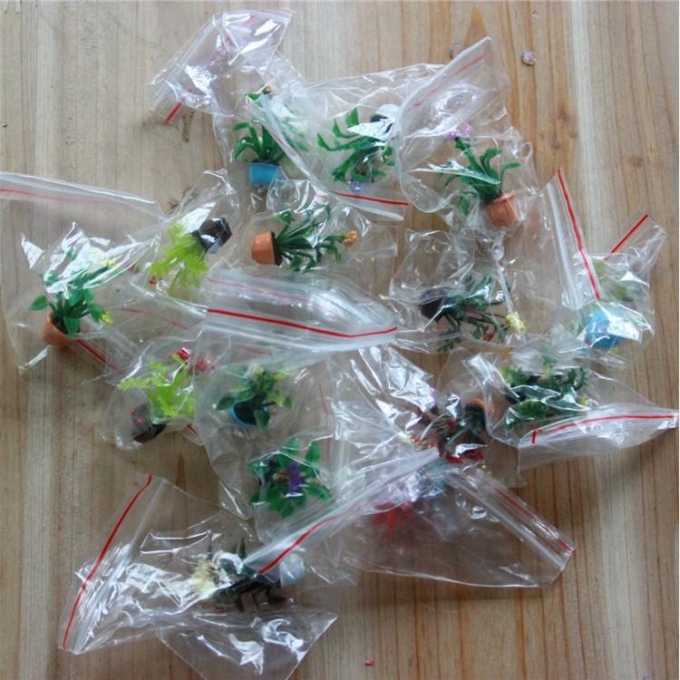 Mô hình chậu cây hoa mini dùng trang trí tiểu cảnh, terrarium, nhà búp bê, DIY