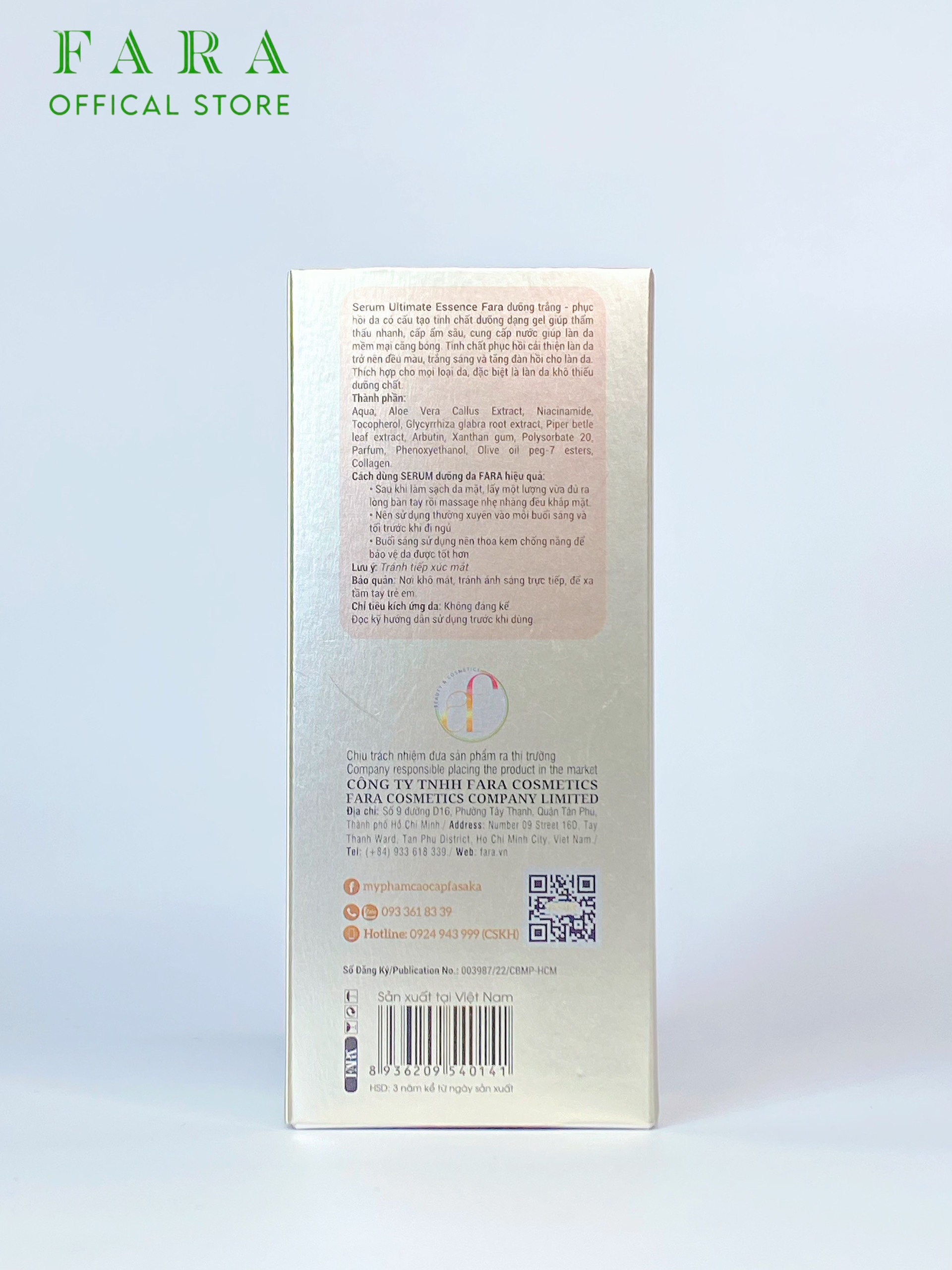 Serum Collagen Dưỡng Trắng Phục Hồi Da Fara 30ml