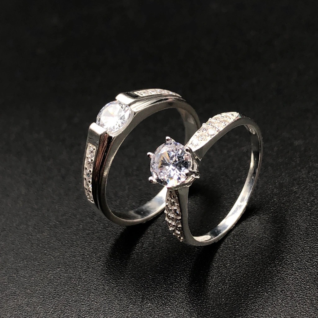 Nhẫn Đôi Nhẫn Cặp Bạc Valentine Ring BẠC HIỂU MINH NC659