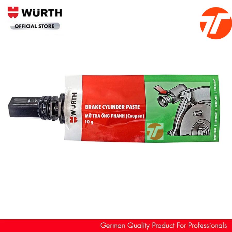 Wurth Mỡ Tra Ống Phanh (Tra Coupen) Dạng Tuýp Brake Cylinder Paste 10G | TriTin