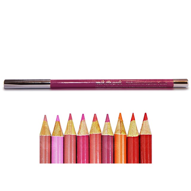 Chì Kẻ Môi Quyến Rũ Mik@Vonk Professional Lipliner Pencil Hàn Quốc #09 Màu đỏ  tặng kèm móc khoá - 1 cây