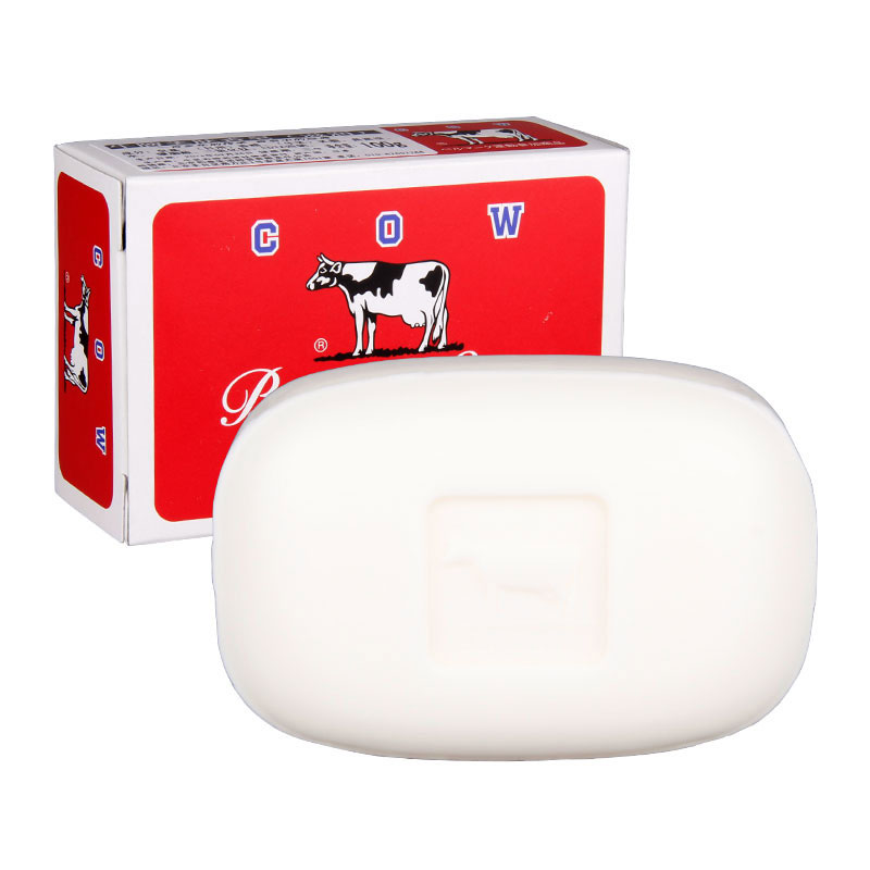 Combo 2 bánh xà bông tắm dưỡng da COW BRAND SOAP RED BOX 100g + tặng 5 túi zipper 12x17cm