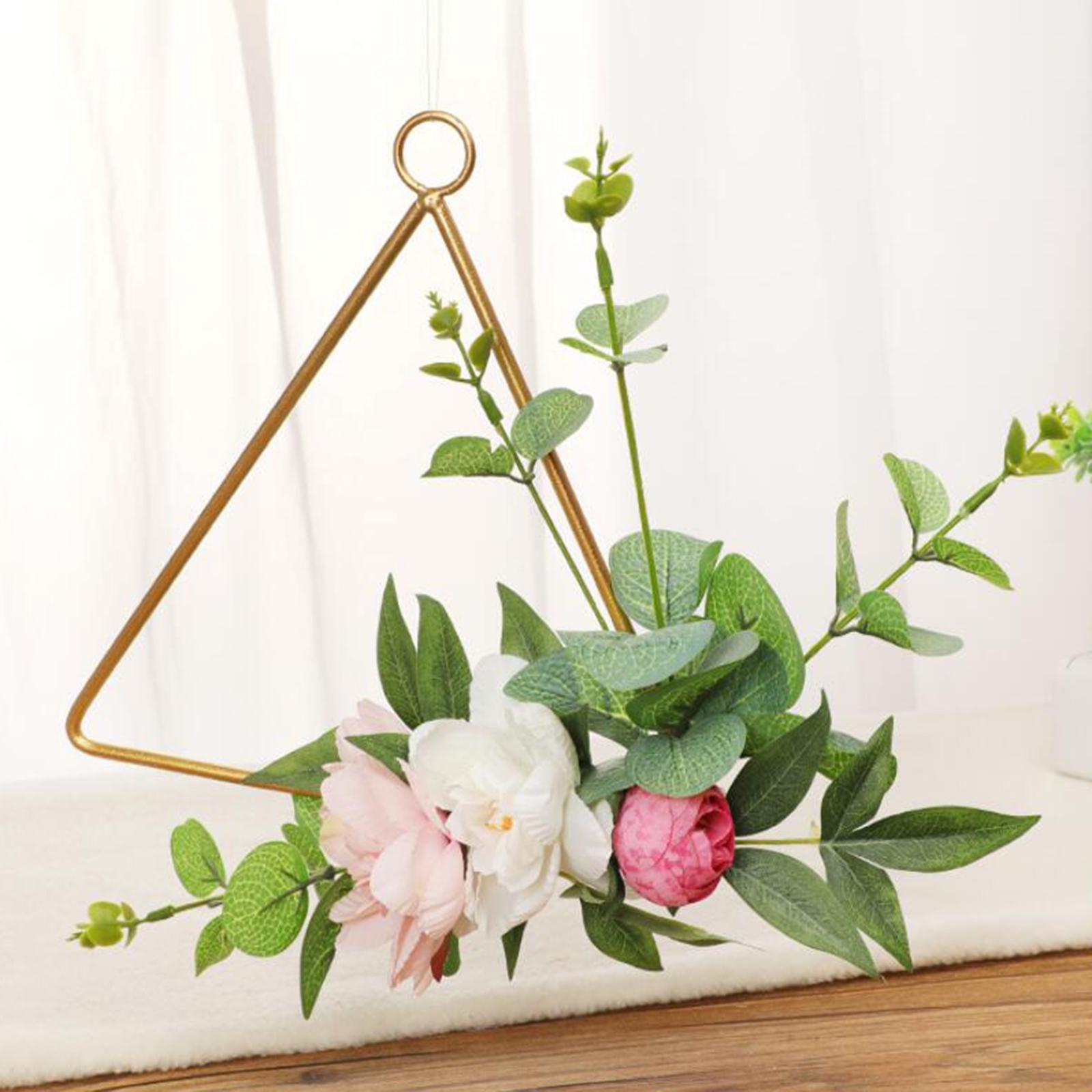 2x Wrought Iron Artificial Flower DIY Crafts for Wedding Baby Shower Ornaments