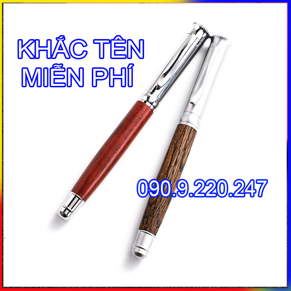 Bút ký Cao cấp gỗ Trầm Hương, mực mịn đều ở mọi góc nghiêng