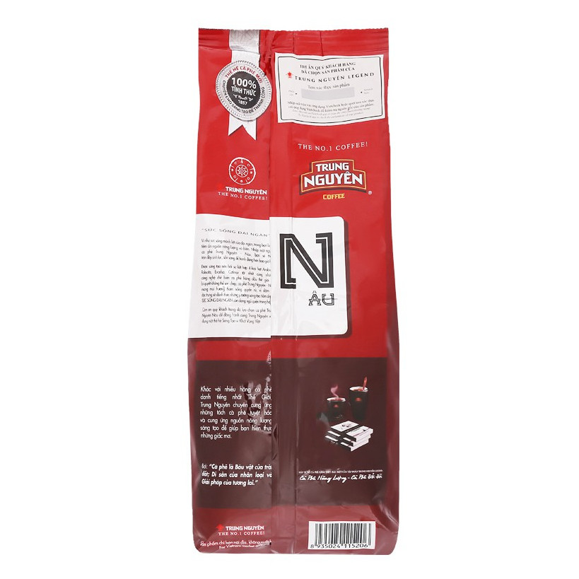 Combo 2Bịch Cà phê Trung Nguyên Nâu-Bịch 500gam