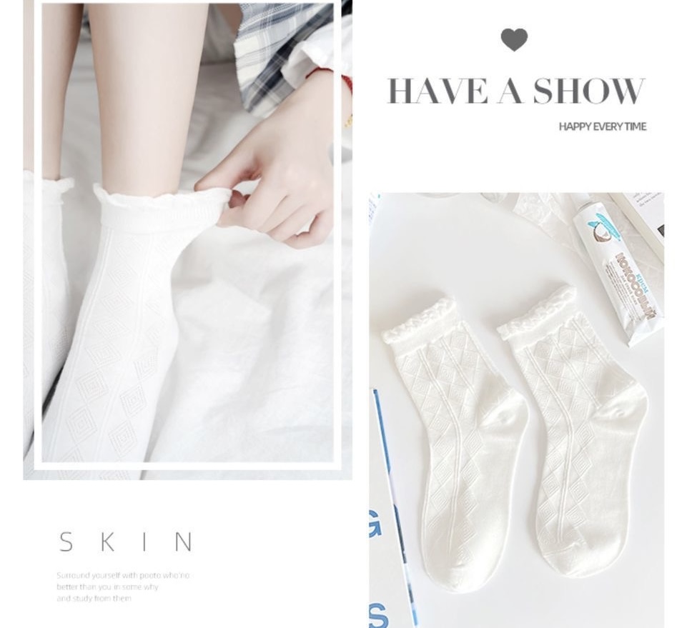 SET 5 ĐÔI TẤT VỚ NƠ NỮ DỄ THƯƠNG MÃ 50 DÀNH CHO NỮ