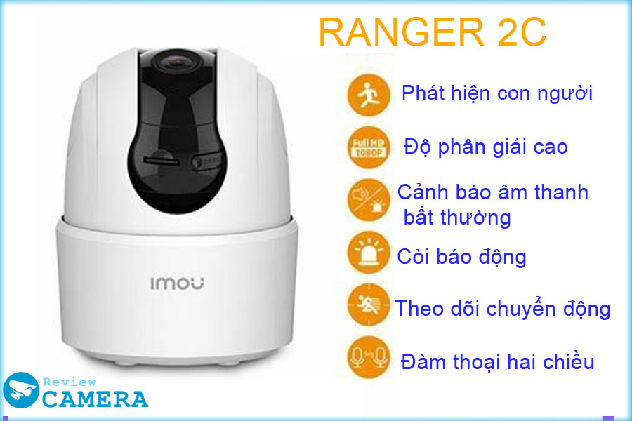 Camera IP WiFI Imou Ranger 2MP IPC-A42P quay quét thông minh chính hãng DSS VN