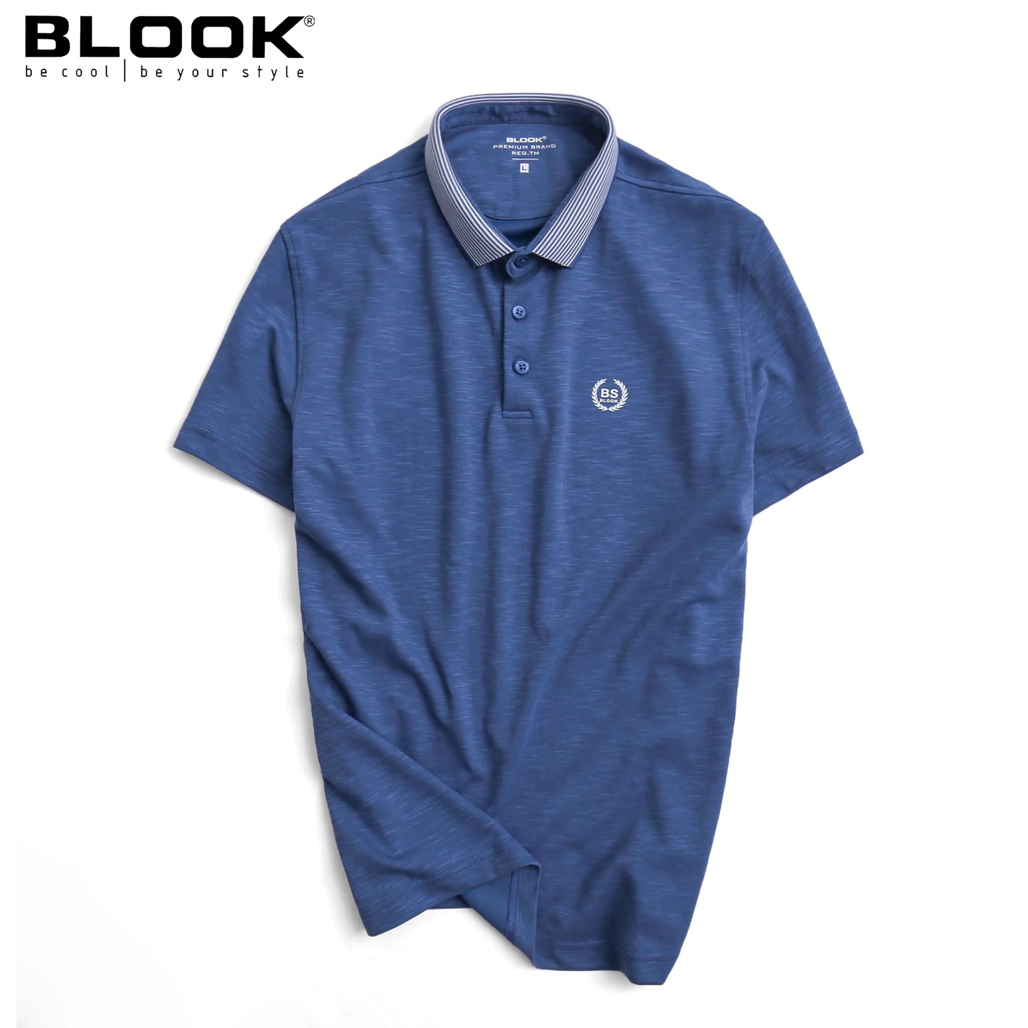 Áo Polo nam BLOOK có cổ BASIC vải cá sấu cotton, nam tính, chỉn chu, sang trọng mã 35568