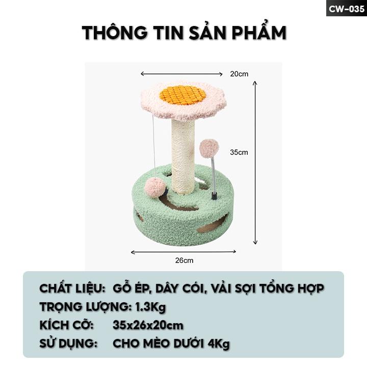 Trụ Cào Móng Dành Cho Mèo Đồ Chơi Thể Chất Dành Cho Mèo Cưng Kèm Trụ CW-035