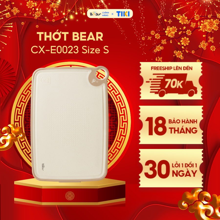 Thớt Bear cao cấp, kháng khuẩn, chất liệu an toàn CX-E0023