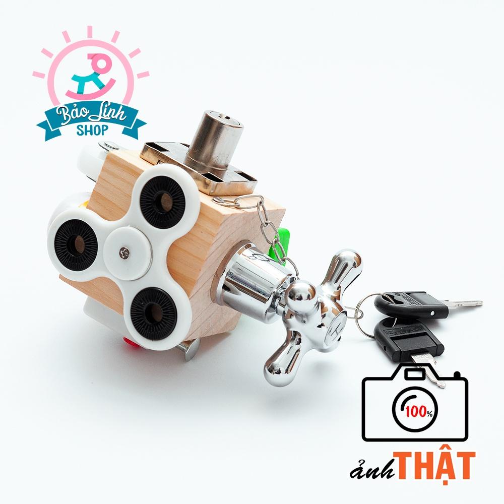 Busy Board Bản Mini - HÀNG THANH LÝ Dạng Box tiện dụng di chuyển - Bé dễ mang theo
