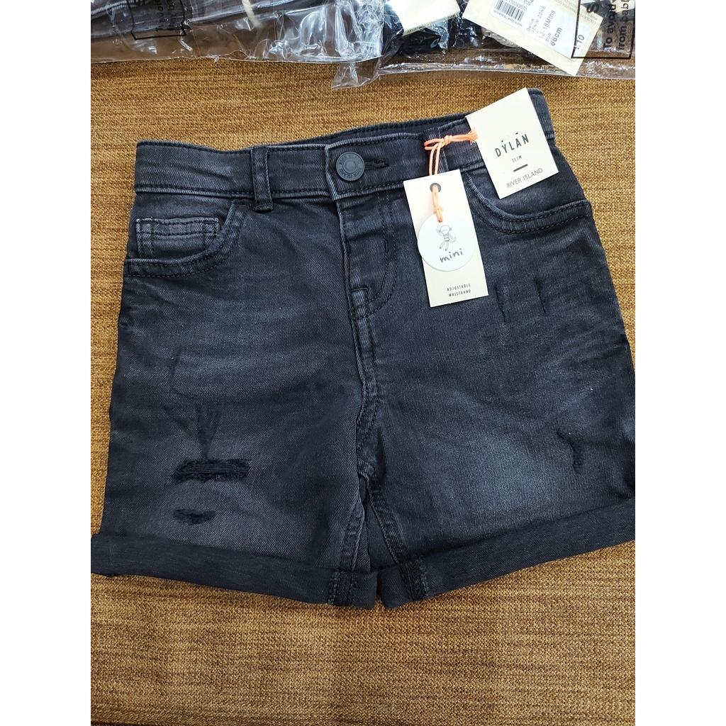 (hàng auth) Quần short jean rách River săn sale giá cực tốt sz 12-18M và 18-24M