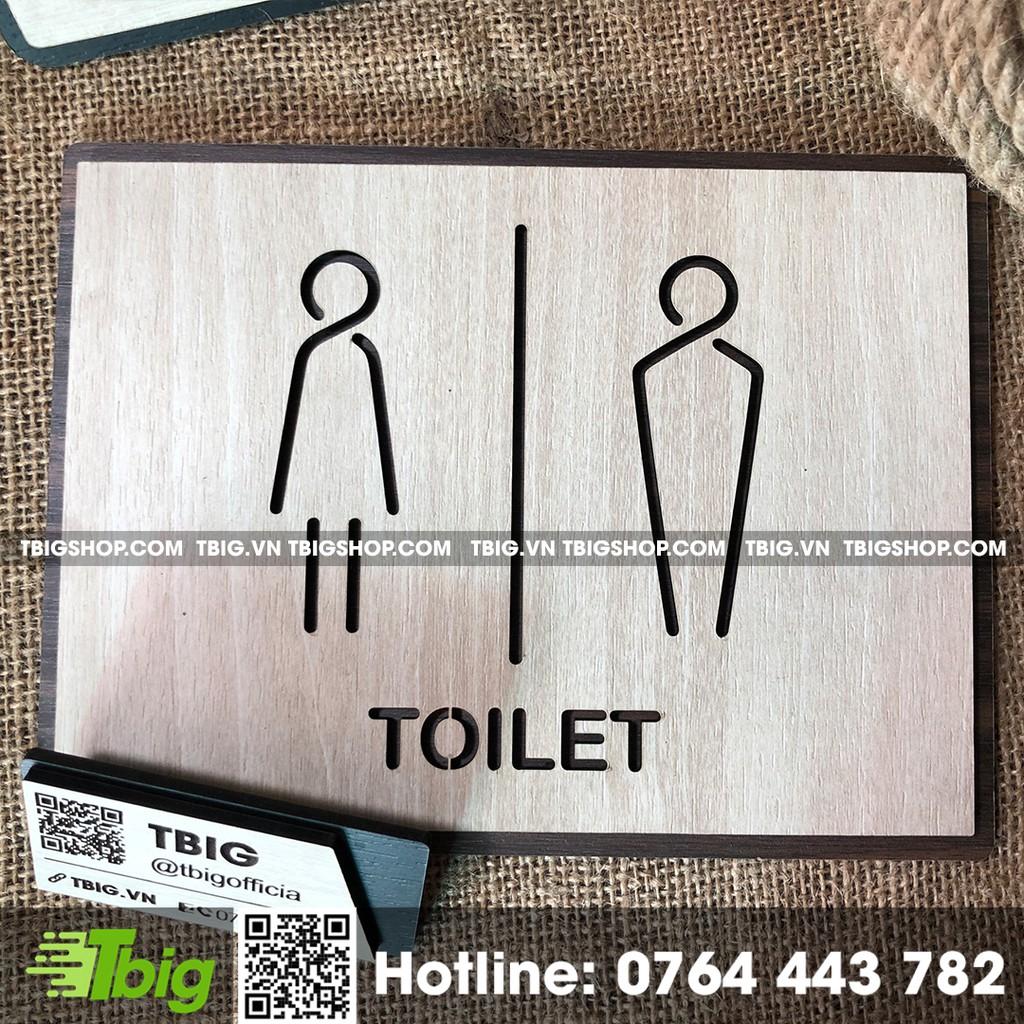 Bảng dán Toilet 2 lớp cắt laser sắc nét