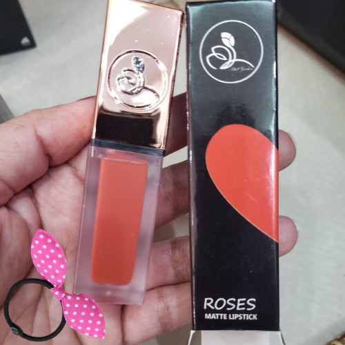 Son Roses Kem Lì Cao Cấp Mini Garden Màu Đỏ Ruby - Roses Matte Lipstick - Tặng Kèm Cột Tóc Tai Thỏ Màu Ngẫu Nhiên