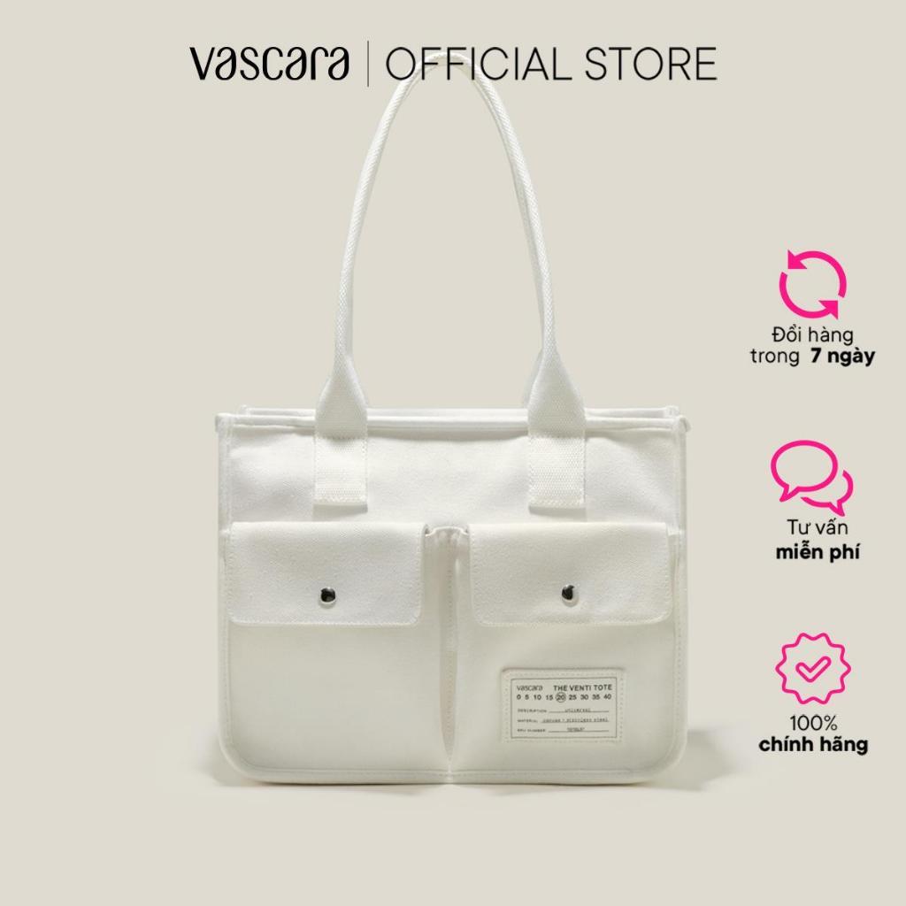 Vascara Túi Venti Tote Vải Canvas Đa Ngăn - TOT 0137