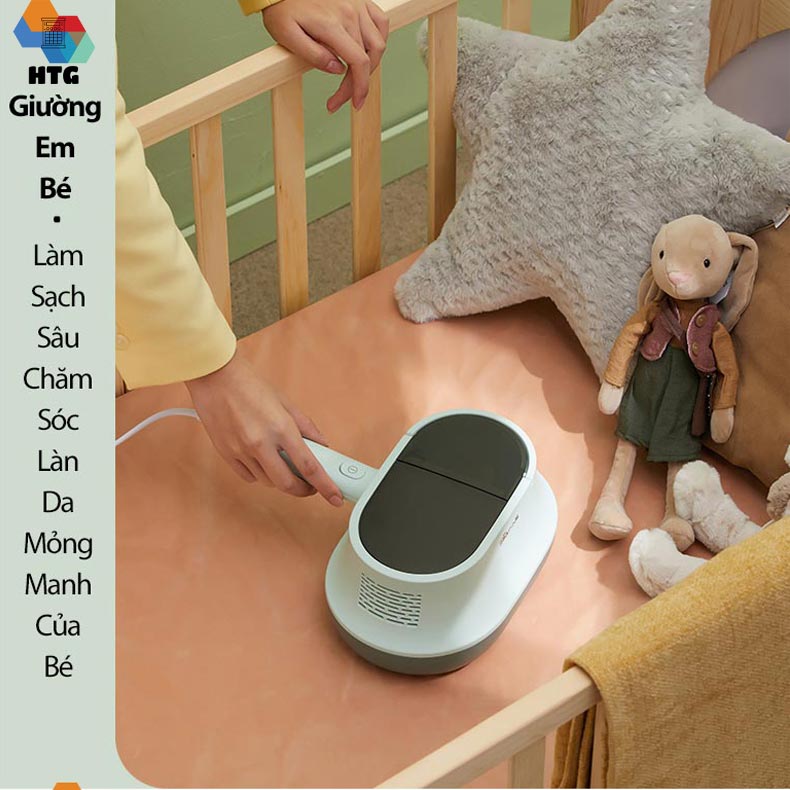 Máy hút bụi giường nệm Bear CMY-B03M1 diệt khuẩn UV-C, công nghệ khí nóng làm khô và kết hợp tinh dầu thơm, hàng chính hãng