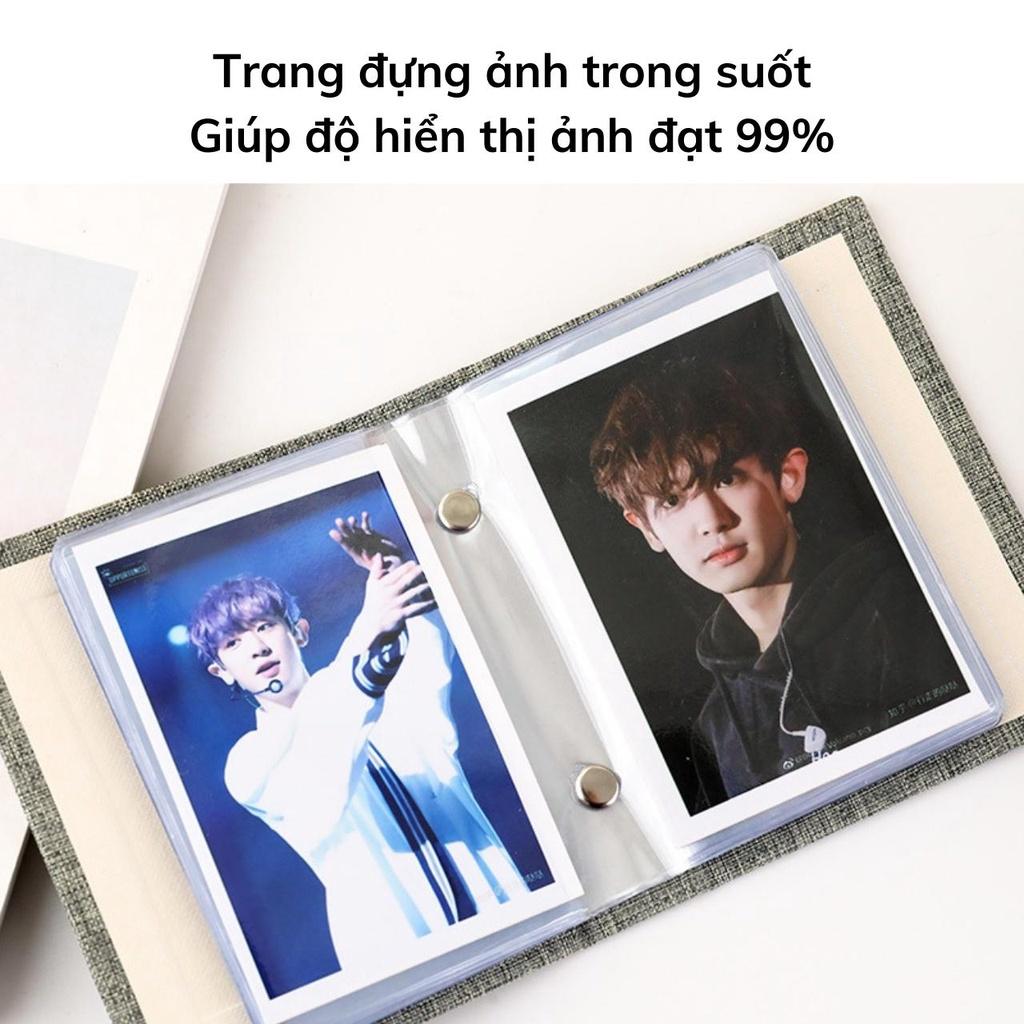 Album ảnh 6x9 mini bìa vải vintage đựng 36 ảnh 6x9, lomo card, binder đựng card, quà tặng ý nghĩa