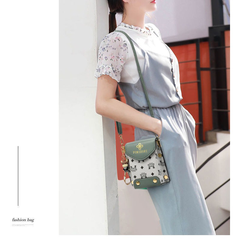 Túi đeo chéo nữ đựng điện thoại da mềm mại phong cách Hàn Quốc