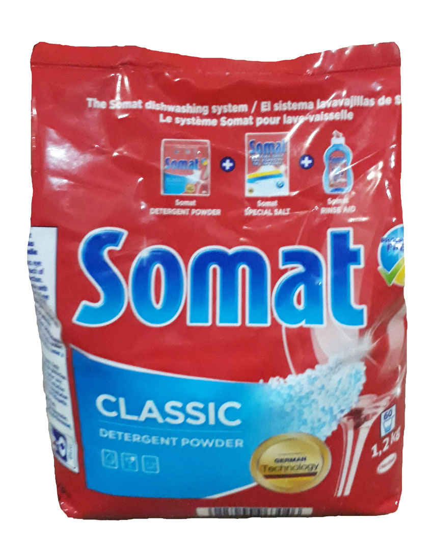 Combo 5 bịch bột Rửa Ly - Bát Somat 1,2 Kg - Đức