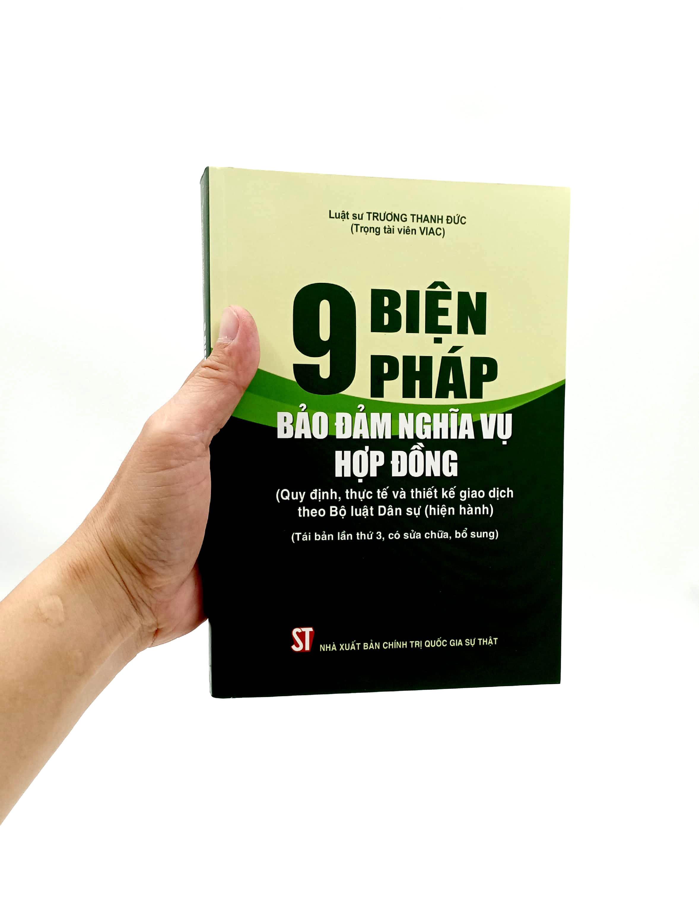 9 Biện Pháp Bảo Đảm Nghĩa Vụ Hợp Đồng (Quy Định, Thực Tế Và Thiết Kế Giao Dịch Theo Bộ Luật Dân Sự Hiện Hành)