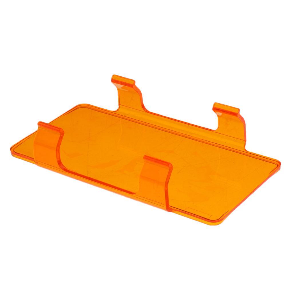 2xCar SUV Lens Cover Snap Housing for Straight Curved LED Light Amber