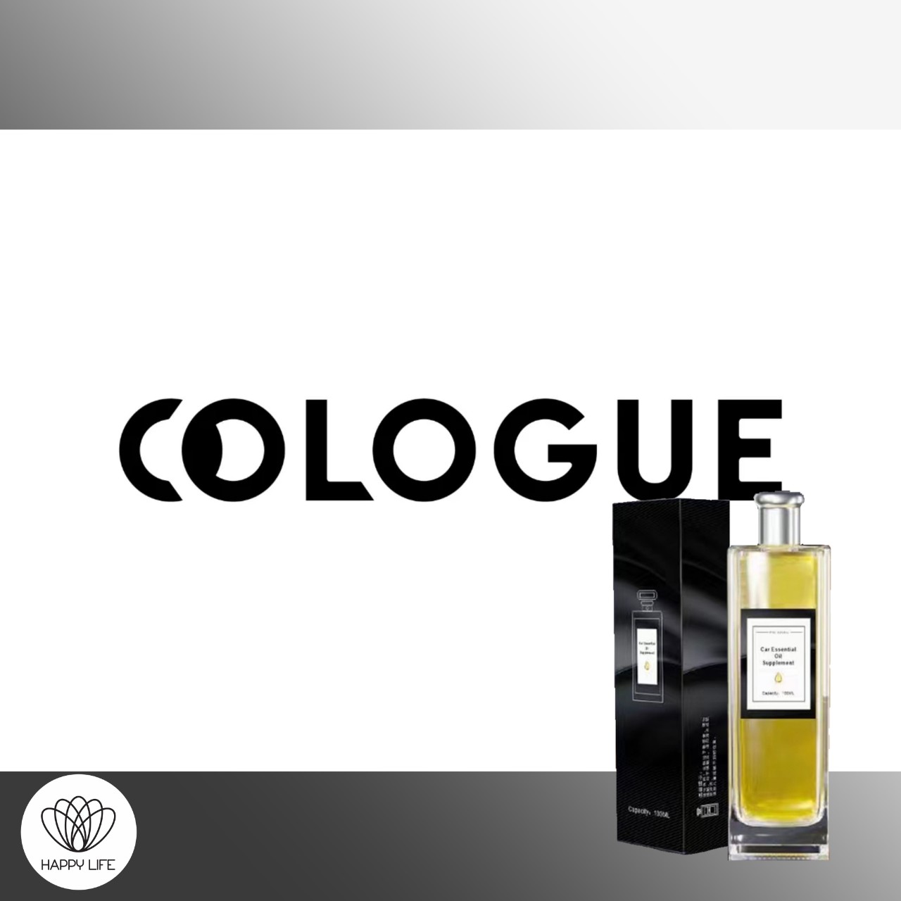 Tinh dầu nước hoa xe hơi mùi Cologue _ HAPPY LIFE (Dung tích 100ml)