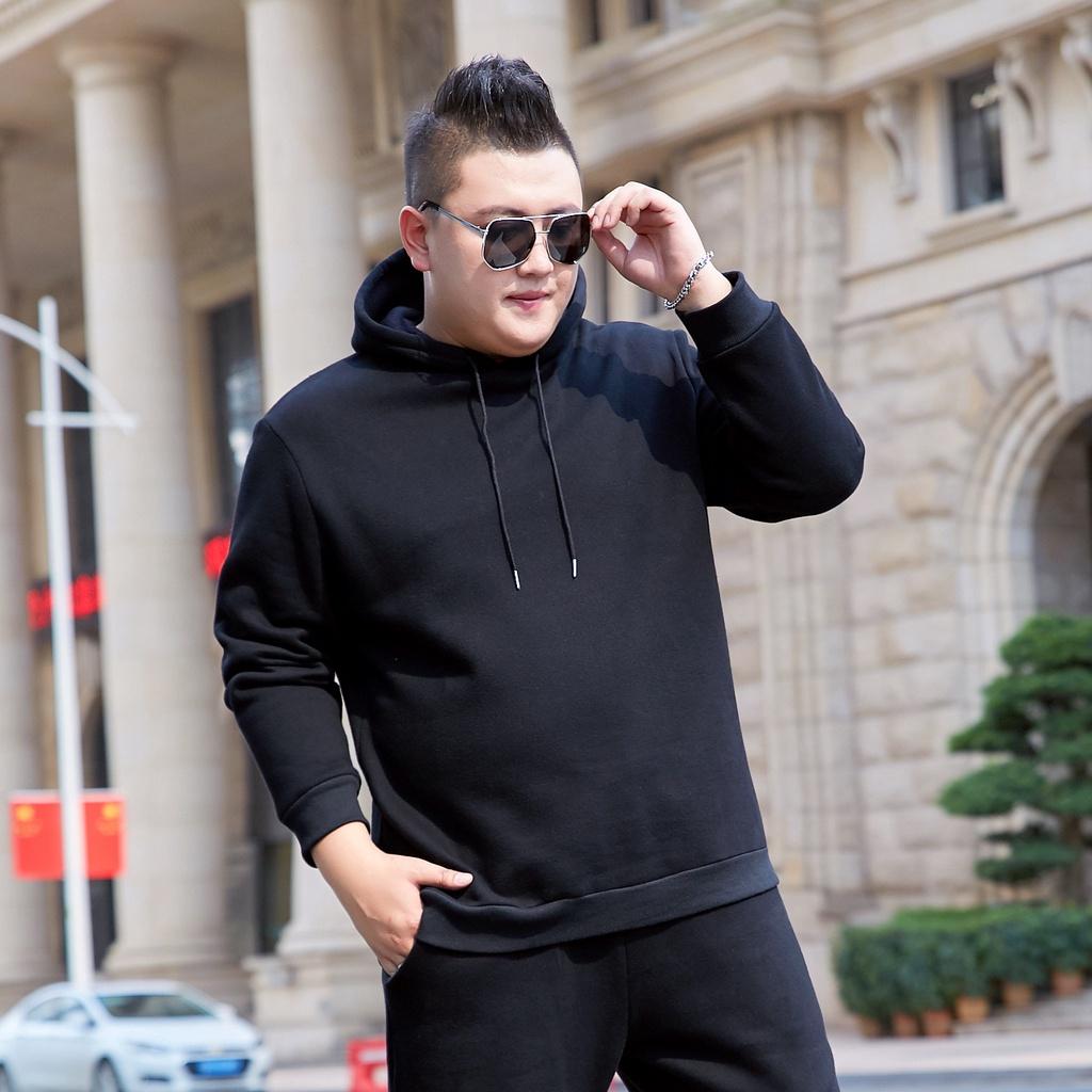 Áo Nỉ Thu Đông Nam Big Size Kiểu Dáng Hoodie, Hàng Bigsize Dành Cho Người Mập Người Béo 80 - 140kg