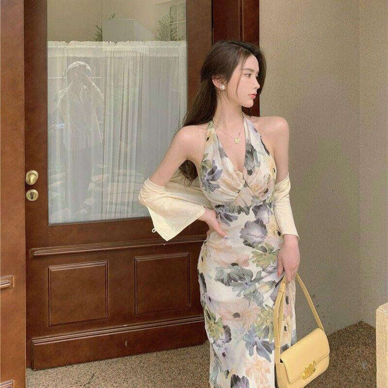 ĐẦM XÒE HOA CỔ YẾM CAO CẤP