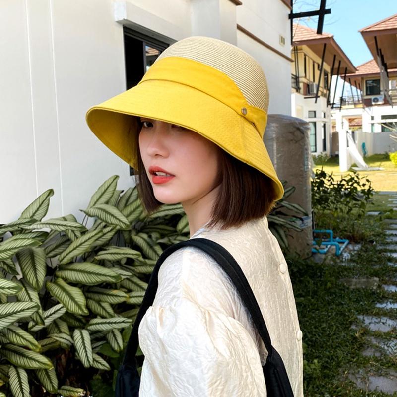 Nón Bucket Nữ / Nón Rộng Vành Nữ / Mũ Cói Rộng Vành / Nón Chống Nắng / Mũ Trùm Đầu Chống Nắng / Nón Vành Rộng Chống Tia UV Thời Trang Dành Cho Nữ