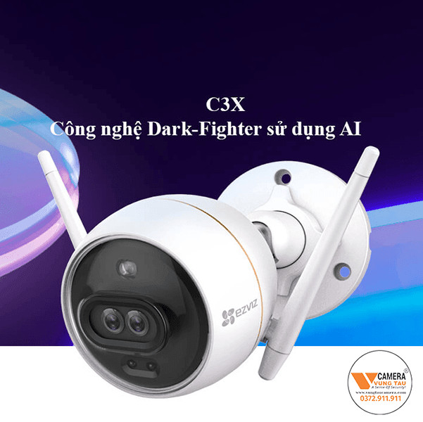 Camera IP Wifi Ngoài Trời Ezviz C3X 1080P - Hàng Chính Hãng