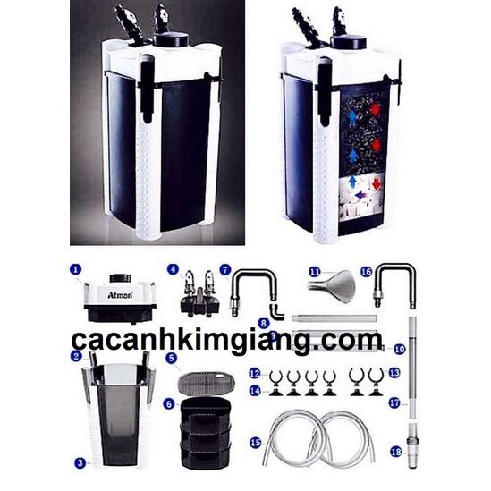 Lọc Thùng Cho Thủy Sinh Cao Cấp ATMAN AT-3338s
