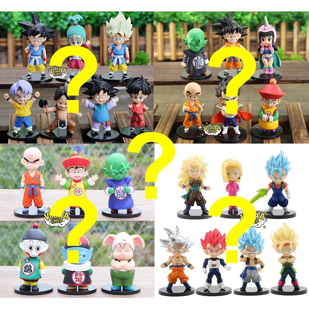 Mô hình Dragon Ball - Gohan Goku Chichi Chiaotzu Oolong Vegeta Pilaf Krillin Piccolo Gogeta Bulma Trunks - Cao 10~10,5cm